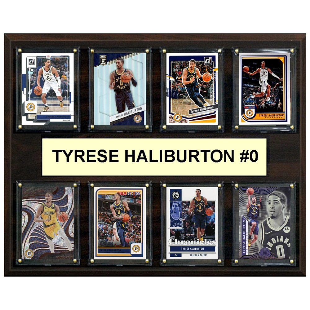 Tyrese Haliburton Indiana Pacers 12" x 15" Trading Card Plaque