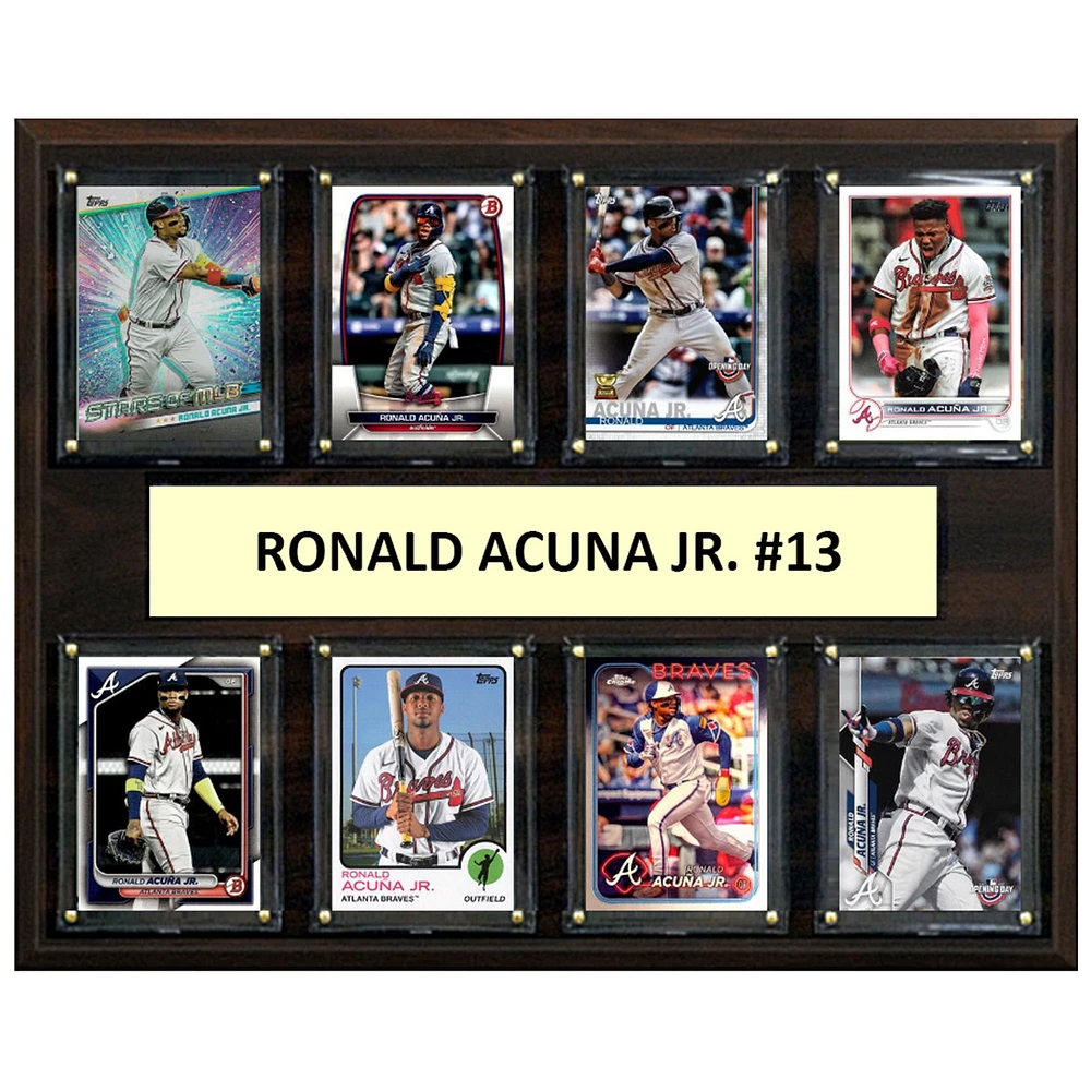 Ronald Acuna Atlanta Braves 12" x 15" Trading Card Plaque