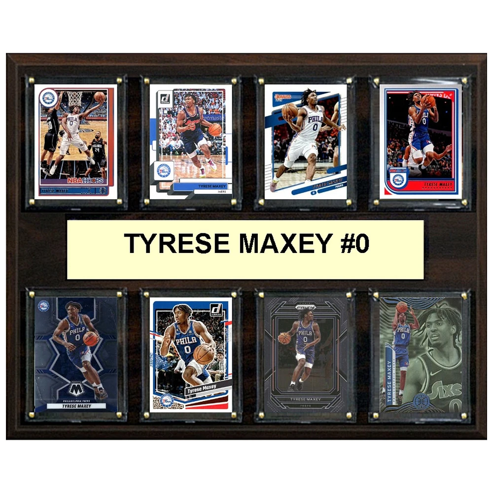 Tyrese Maxey Philadelphia 76ers 12" x 15" Trading Card Plaque