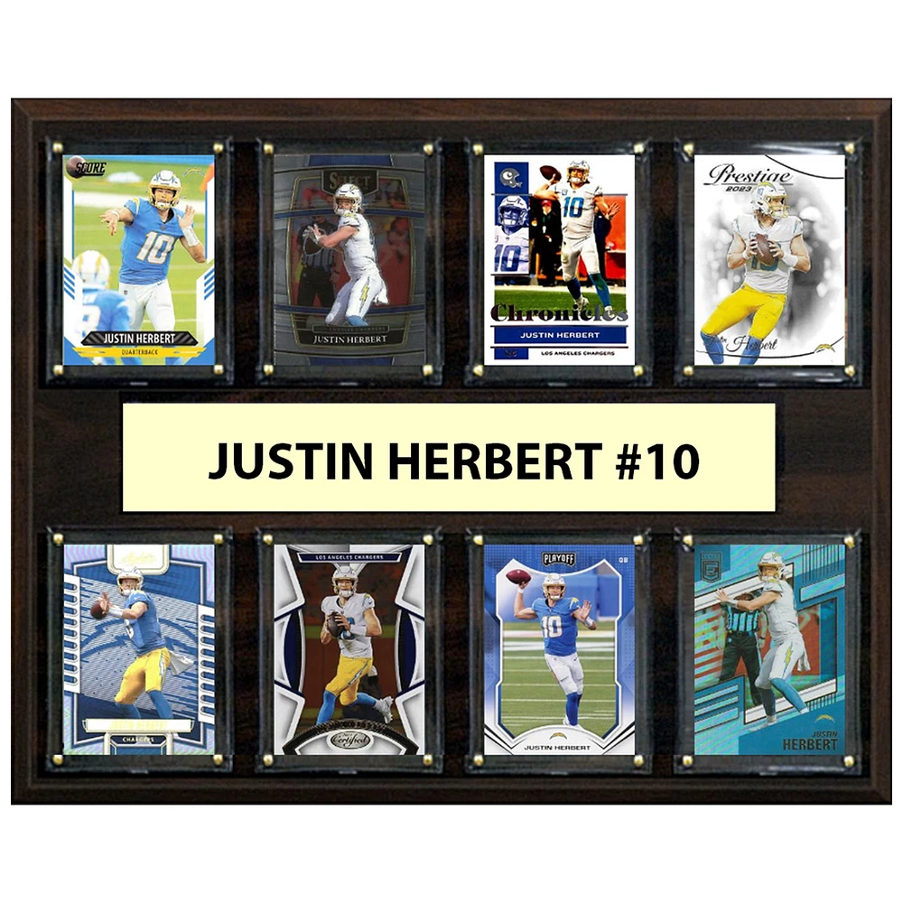 Justin Herbert Los Angeles Chargers 12" x 15" Trading Card Plaque