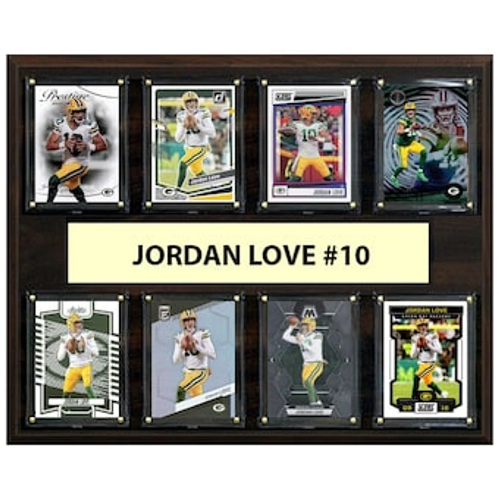 Jordan Love Green Bay Packers 12" x 15" Trading Card Plaque