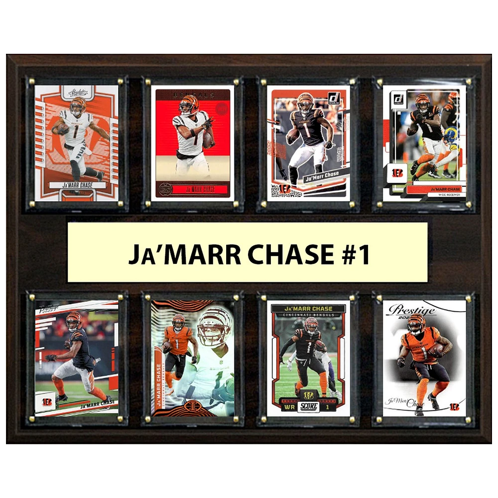Ja'Marr Chase Cincinnati Bengals 12" x 15" Trading Card Plaque