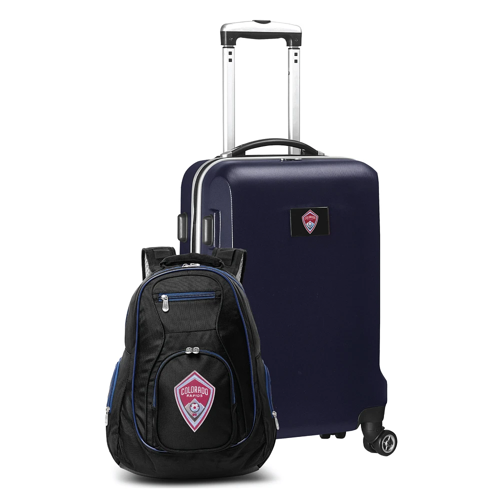 MOJO Navy Colorado Rapids Deluxe 2-Piece Backpack & Carry-On Set
