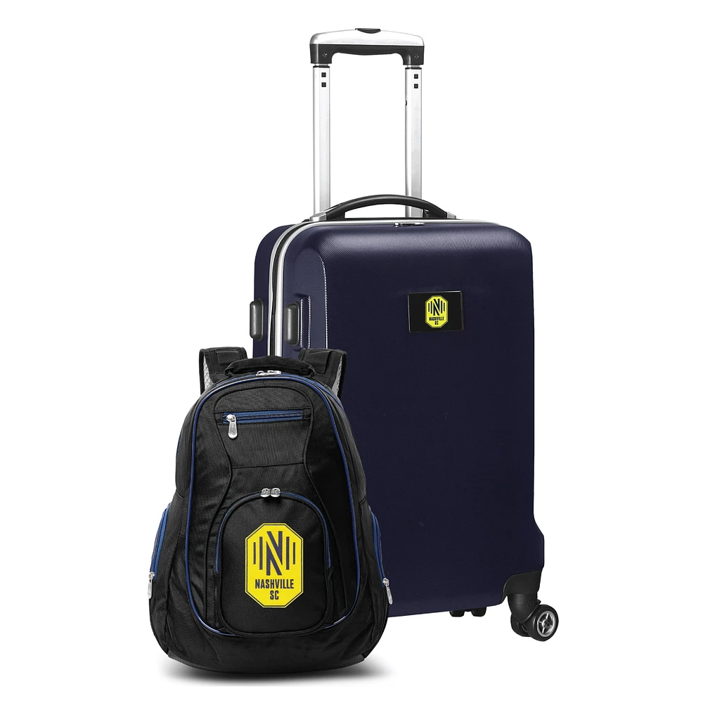 MOJO Navy Nashville SC Deluxe 2-Piece Backpack & Carry-On Set