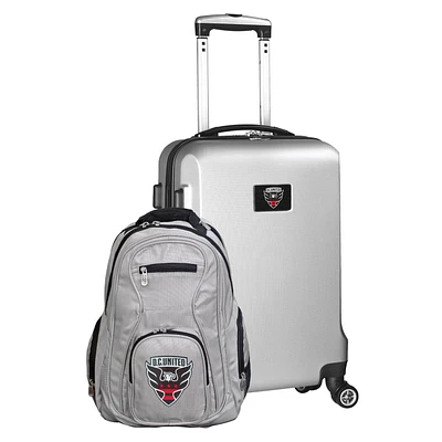 MOJO Silver D.C. United Deluxe 2-Piece Backpack & Carry-On Set