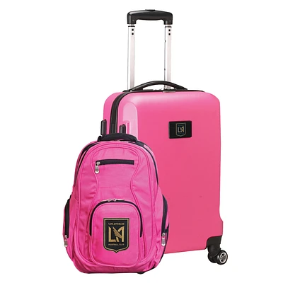 MOJO Pink LAFC Deluxe 2-Piece Backpack & Carry-On Set