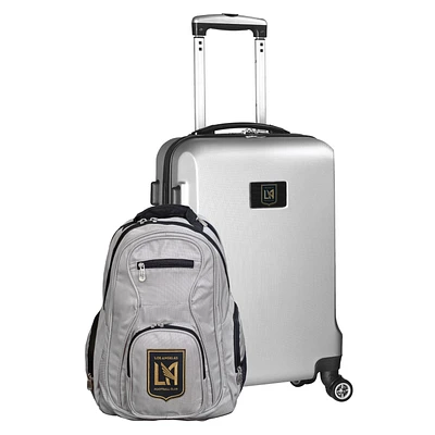 MOJO Silver LAFC Deluxe 2-Piece Backpack & Carry-On Set