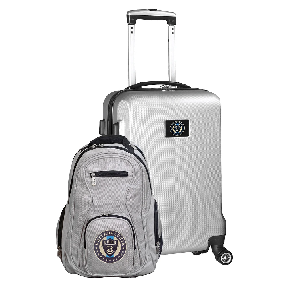 MOJO Silver Philadelphia Union Deluxe 2-Piece Backpack & Carry-On Set