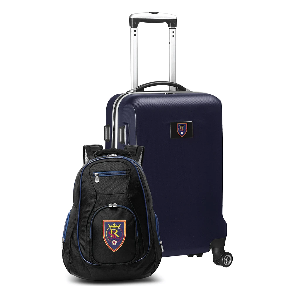 MOJO Navy Real Salt Lake Deluxe 2-Piece Backpack & Carry-On Set