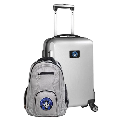 MOJO Silver CF Montreal Deluxe 2-Piece Backpack & Carry-On Set