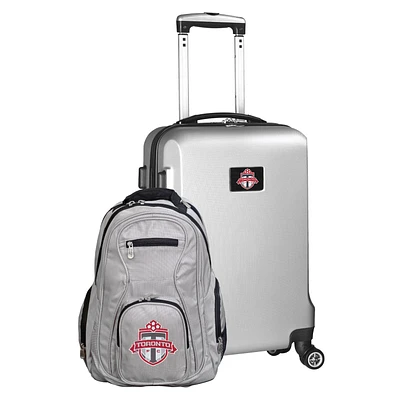 MOJO Silver Toronto FC Deluxe 2-Piece Backpack & Carry-On Set