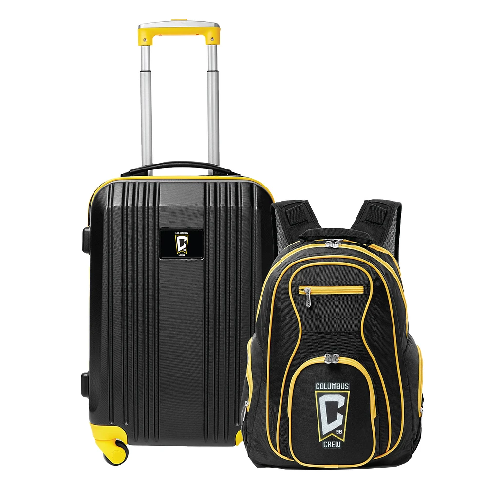 MOJO Columbus Crew Two-Piece Premium Backpack & Carry-On Set