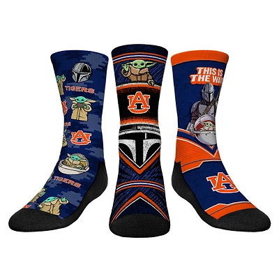 Youth Rock Em Socks Auburn Tigers The Mandalorian 3-Pack Crew