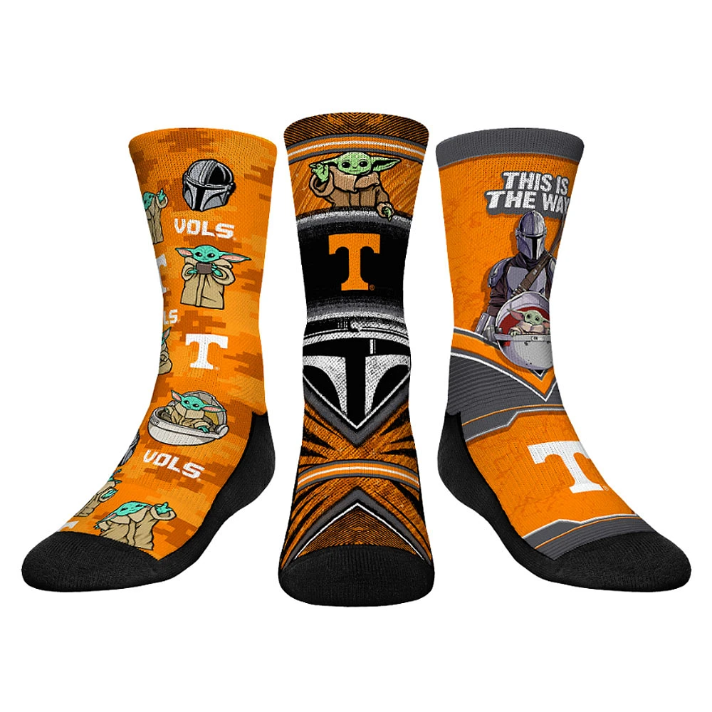 Youth Rock Em Socks Tennessee Volunteers The Mandalorian 3-Pack Crew