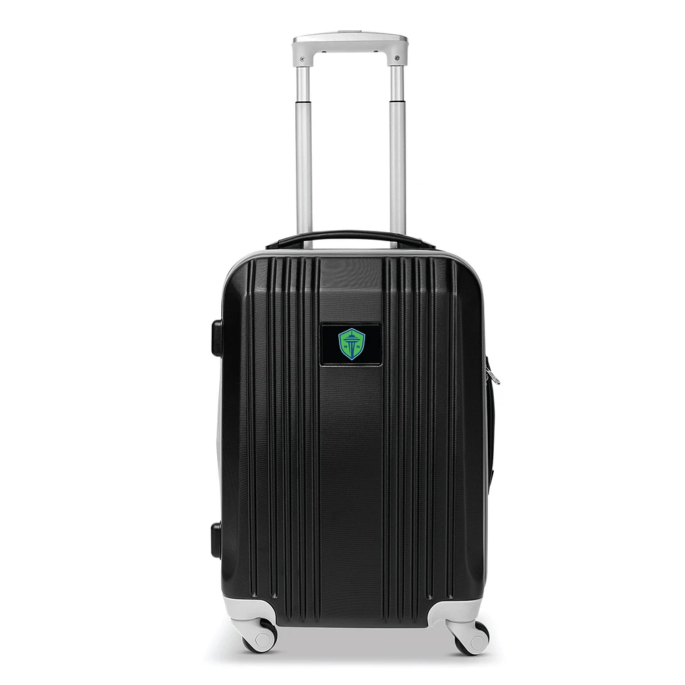 MOJO Seattle Sounders FC Hardcase Carry On Two-Toned Spinner Luggage