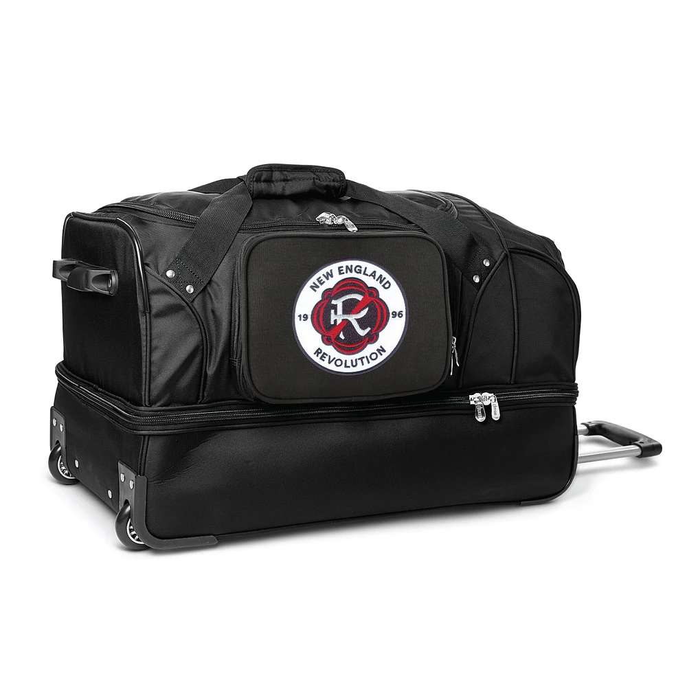 MOJO New England Revolution Rolling Drop Bottom Duffel Bag