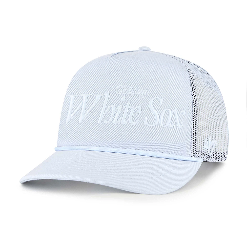 Men's '47 Light Blue Chicago White Sox Foundation Script Hitch Adjustable Trucker Hat