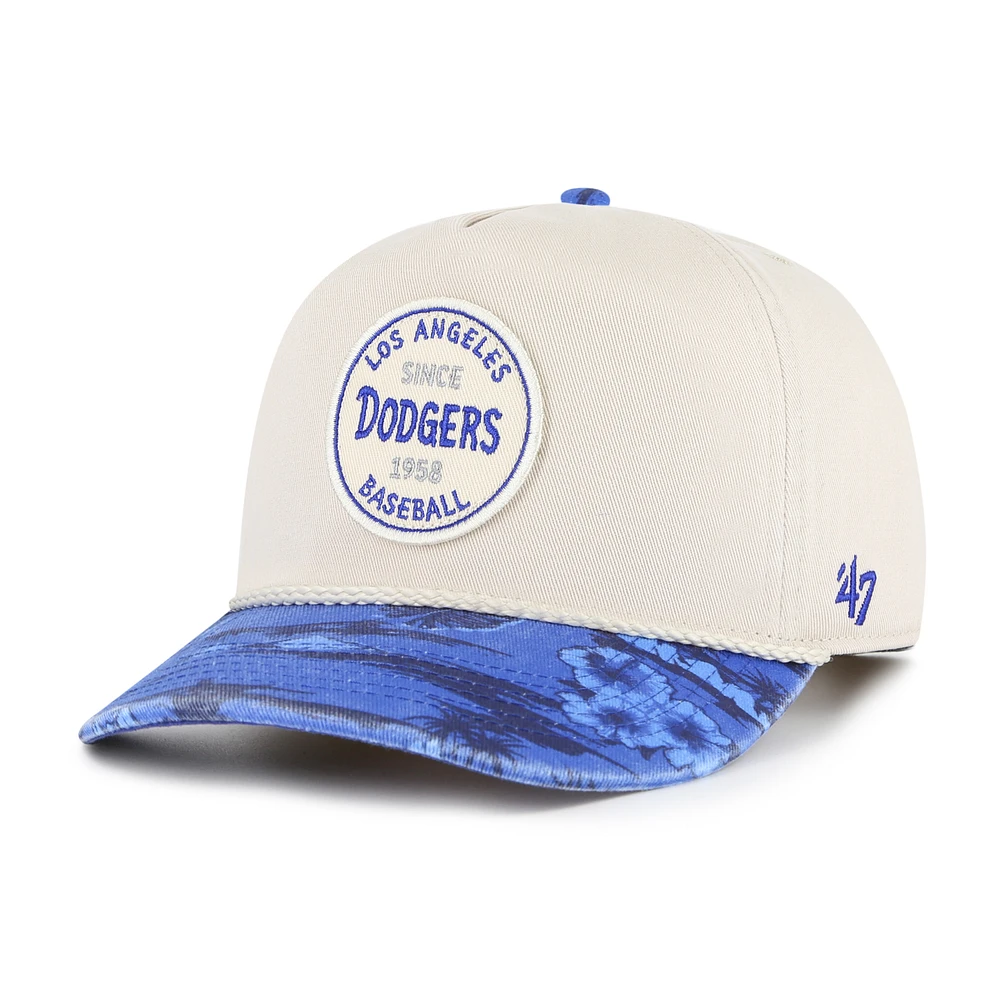 Men's '47 Cream/Navy Los Angeles Dodgers Fiji Rope Hitch Adjustable Hat