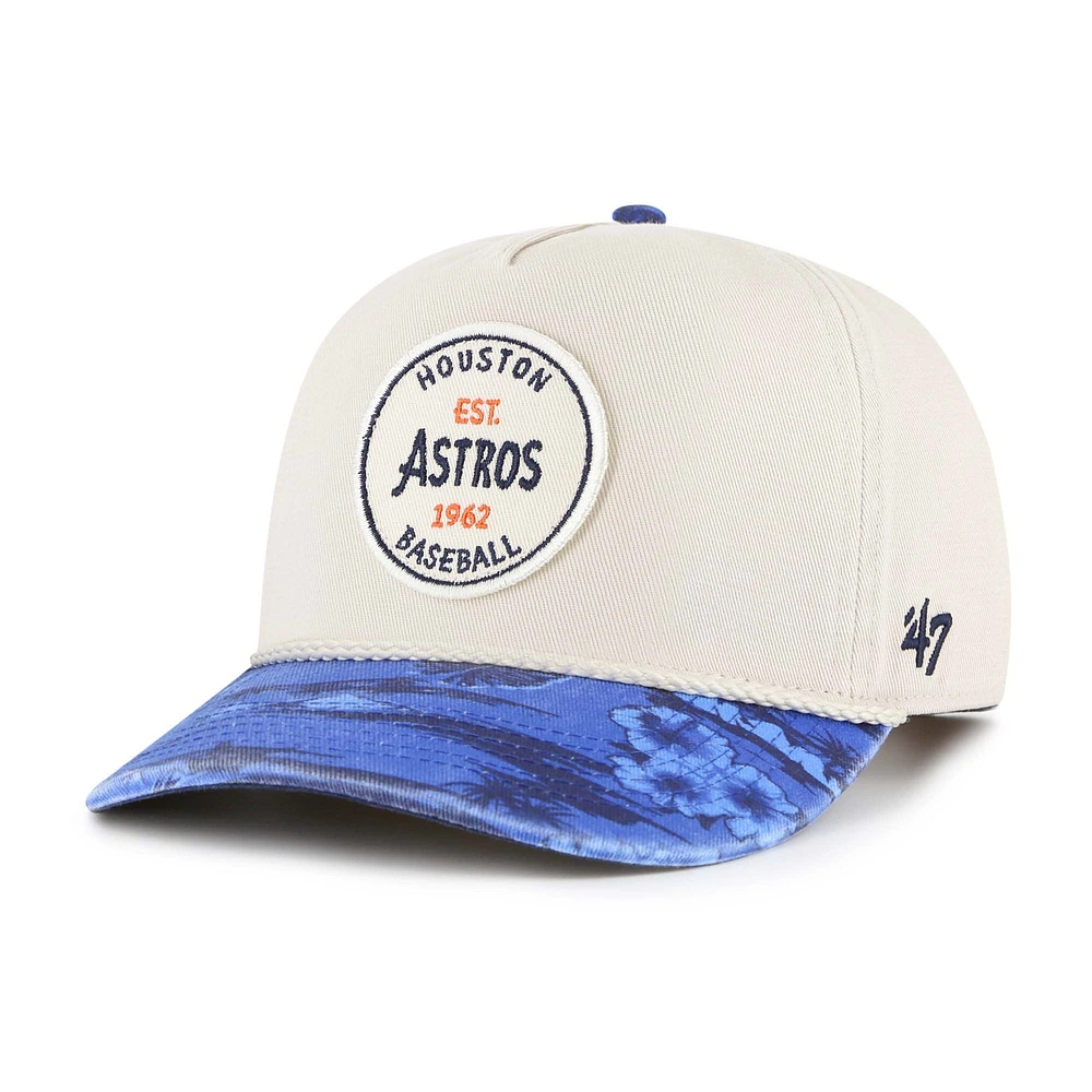 Men's '47 Cream/Navy Houston Astros Fiji Rope Hitch Adjustable Hat