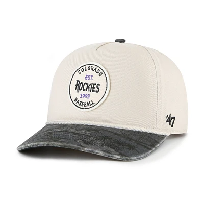 Men's '47 Cream/Black Colorado Rockies Fiji Rope Hitch Adjustable Hat