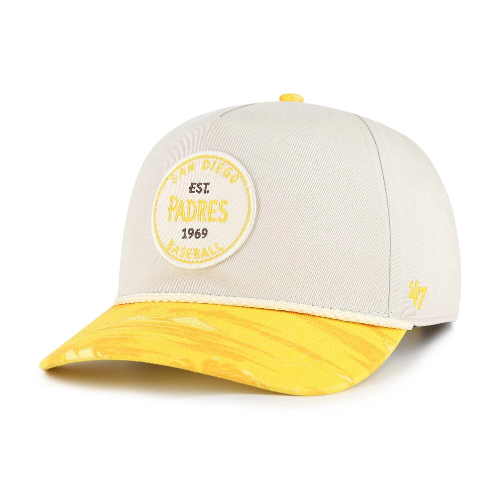 Men's '47 Cream/Gold San Diego Padres Fiji Rope Hitch Adjustable Hat