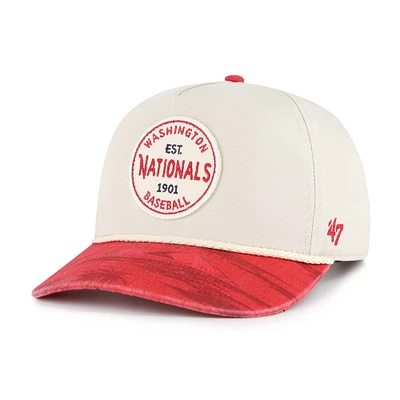 Men's '47 Cream/Red Washington Nationals Fiji Rope Hitch Adjustable Hat