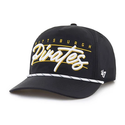 Men's '47 Black Pittsburgh Pirates Condor Hitch Adjustable Hat