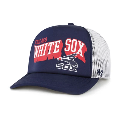 Men's '47 Navy Chicago White Sox Meander Foam Trucker Snapback Hat