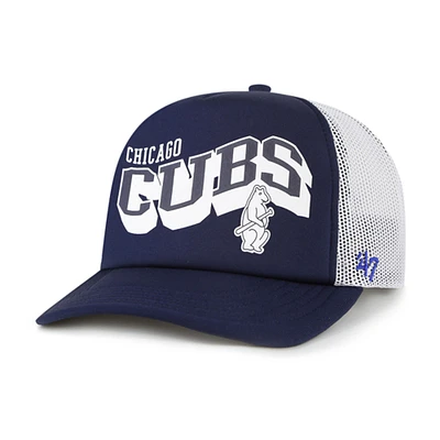 Men's '47 Navy Chicago Cubs Meander Foam Trucker Snapback Hat