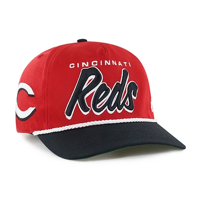 Men's '47 Red Cincinnati Reds Dropshadow Rope Hitch Adjustable Hat