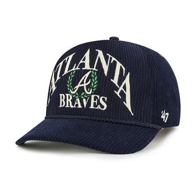 Men's '47 Navy Atlanta Braves Pitchout Rope Hitch Adjustable Hat