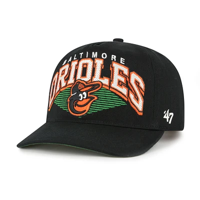 Men's '47 Black Baltimore Orioles Pomona Hitch Adjustable Hat