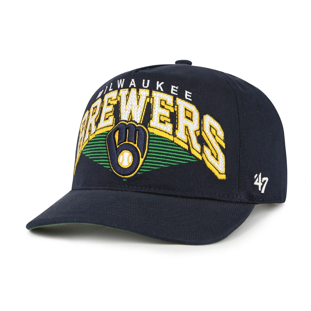 Men's '47 Navy Milwaukee Brewers Pomona Hitch Adjustable Hat