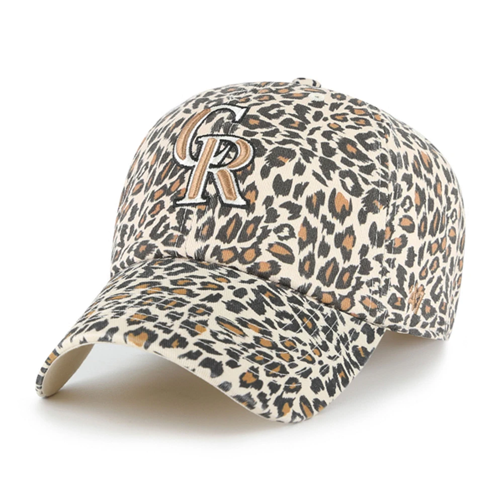 Women's '47 Cream Colorado Rockies Lisa Clean Up Adjustable Hat