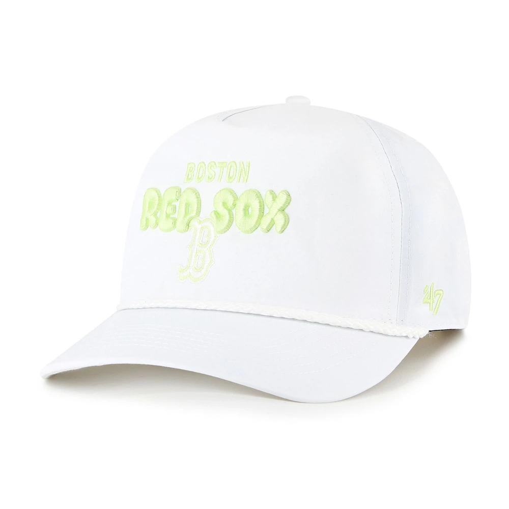Women's '47 White Boston Red Sox Bright Side Adjustable Hitch Hat