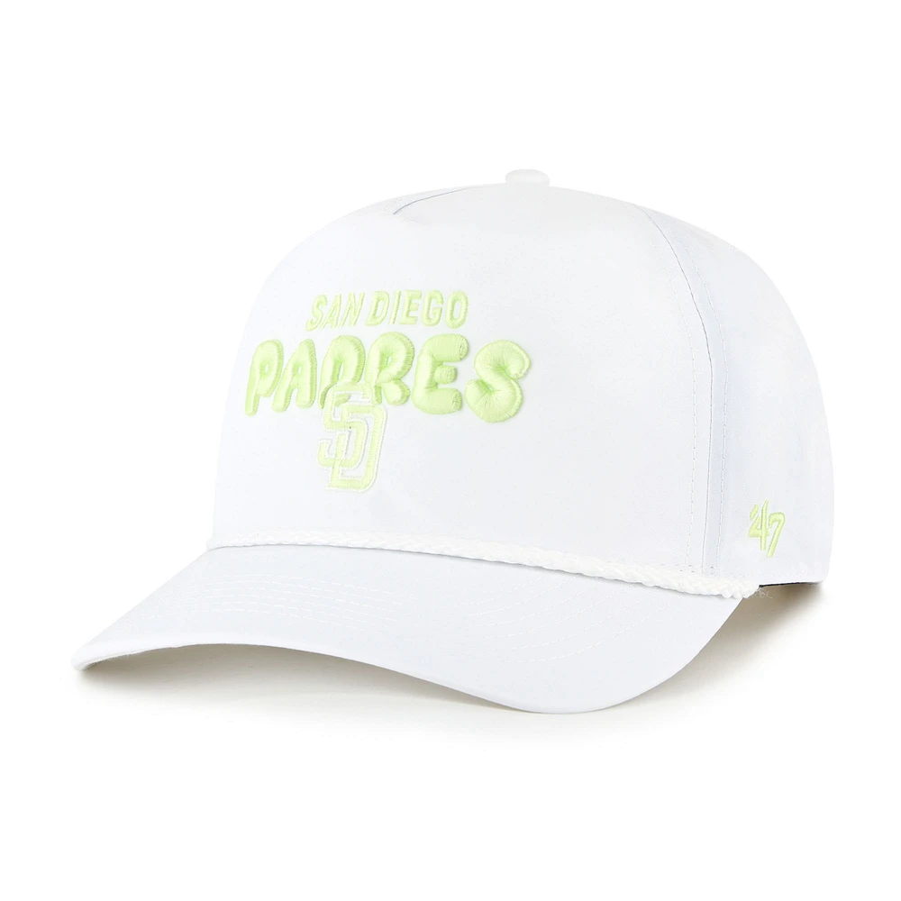 Women's '47 White San Diego Padres Bright Side Adjustable Hitch Hat