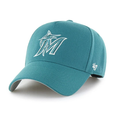 Men's '47 Teal Miami Marlins Ballpark Offside Adjustable Hat