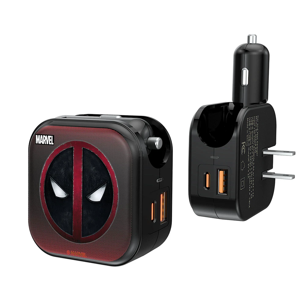 Keyscaper Deadpool Two-In-One USB A/C Charger