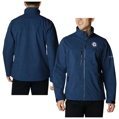 Men's Columbia Navy Winnipeg Jets Ascender II Full-Zip Jacket
