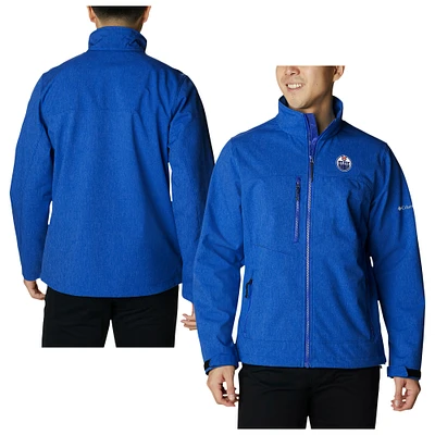 Men's Columbia Royal Edmonton Oilers Ascender II Full-Zip Jacket
