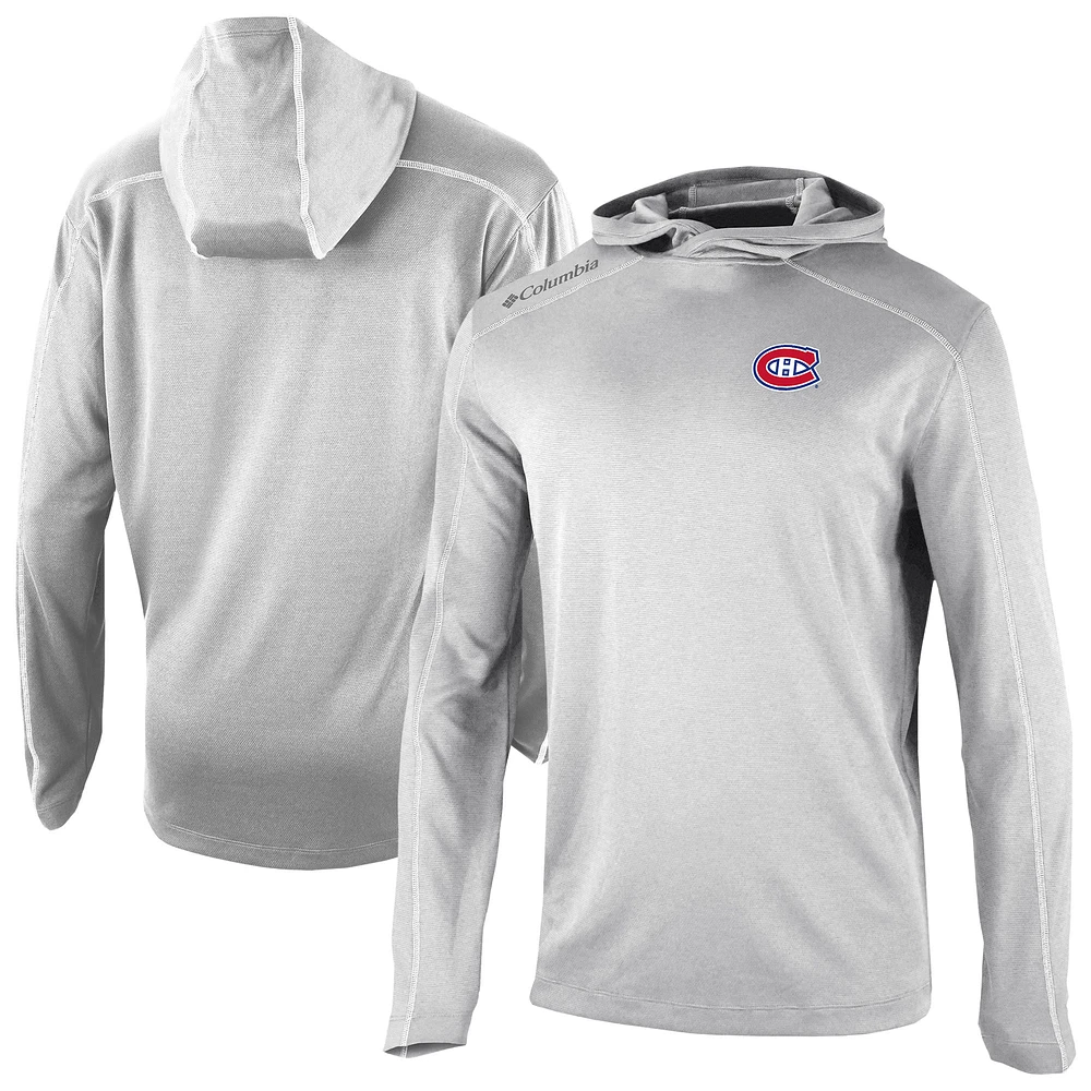 Men's Columbia Gray Montreal Canadiens Shotgun Omni-Wick Pullover Hoodie