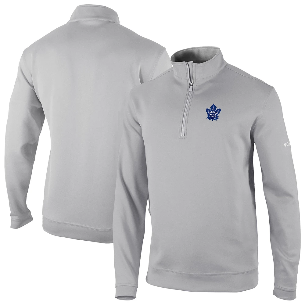 Men's Columbia Gray Toronto Maple Leafs Wickham Hills Omni-Wick Quarter-Zip Jacket