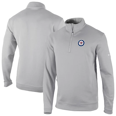 Men's Columbia Gray Winnipeg Jets Wickham Hills Omni-Wick Quarter-Zip Jacket