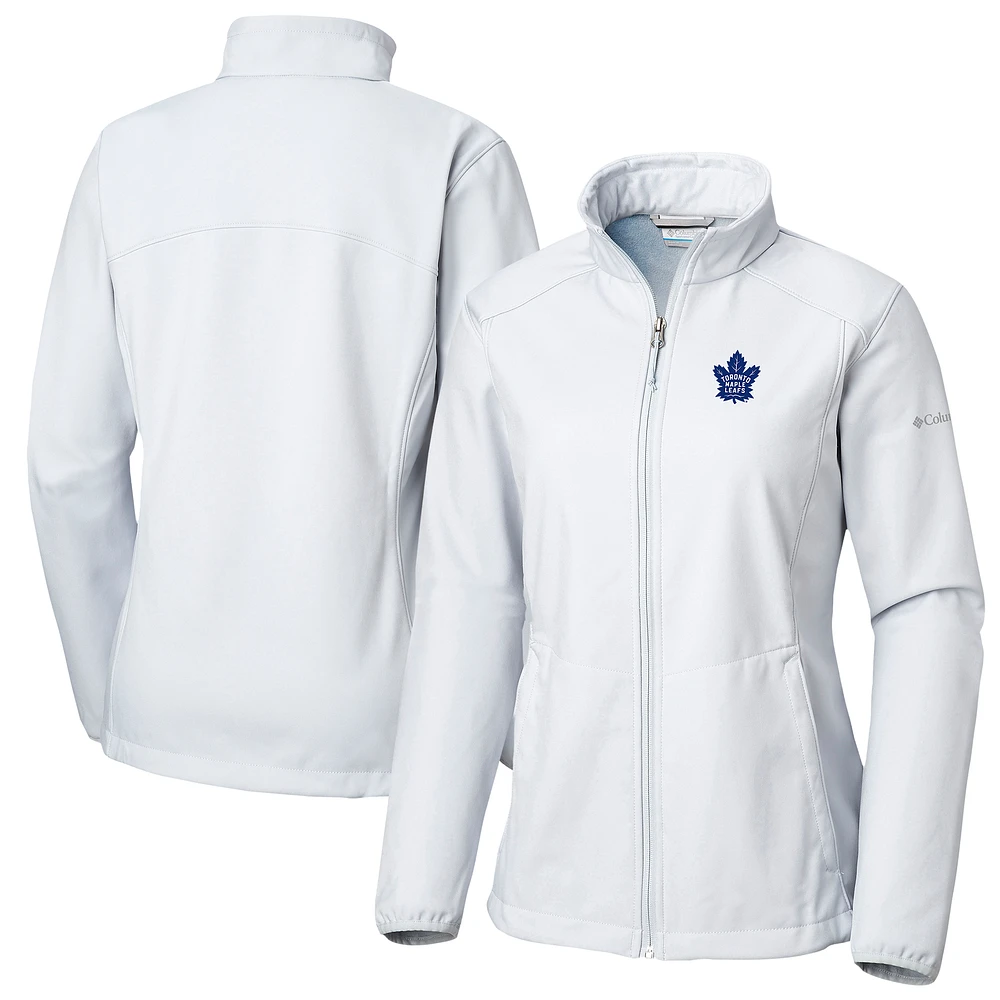 Women's Columbia White Toronto Maple Leafs Kruser Ridge II Softshell Full-Zip Jacket