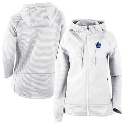 Men's Columbia White Toronto Maple Leafs Omni-Wick Pack It Up Full-Zip Jacket
