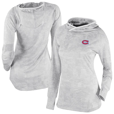 Women's Columbia White Montreal Canadiens Omni-Wick Sunday Ball Pullover Hoodie
