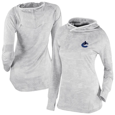 Women's Columbia White Vancouver Canucks Omni-Wick Sunday Ball Pullover Hoodie