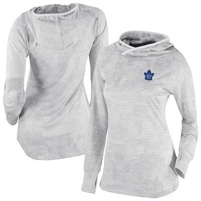 Women's Columbia White Toronto Maple Leafs Omni-Wick Sunday Ball Pullover Hoodie