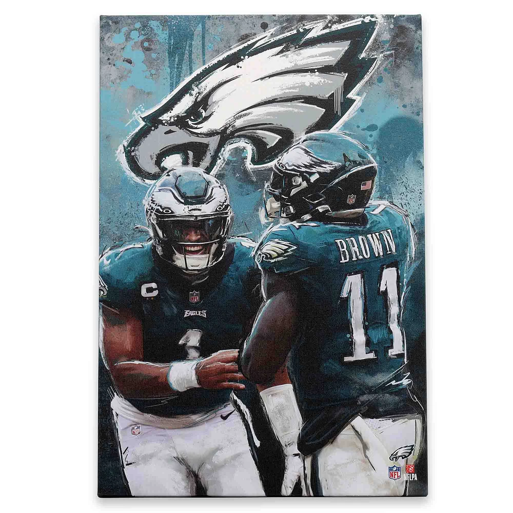 Philadelphia Eagles 15" x 23" Graffiti Canvas Wall Art