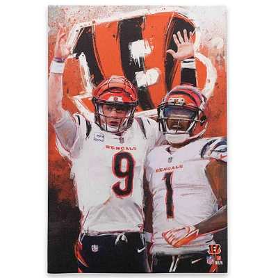 Cincinnati Bengals 15" x 23" Graffiti Canvas Wall Art
